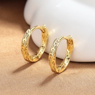 Winding Plain Hoop Hoop Earrings Ladies Earrings