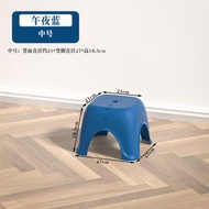 塑膠小凳子 加厚家用小板凳 客廳方凳 可疊放浴室防滑踩腳換鞋小板凳（平行進口）（快遞送貨上門）