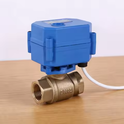 Brass Two-Way Electric Ball Valve CR Series Motorized Water Valve DN15 DN20 DN25 CR01 CR02 CR03 CR04