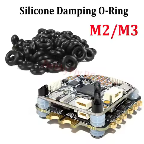 M2/M3 Silicone Damping O-Rings - for FPV Flight Controller Stack (F405/F411/F722) & 30-60A 4in1 ESC 