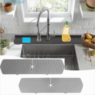 HUIJIANG Kitchen Silicone Faucet Mat, Foldable Non-Slip Sink Faucet Mat, Durable Extended Anti-Splas