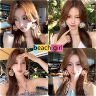 beachgirl Flower Earrings Fashion Accessories Korean Style Dandelion For Women High Quality Couple