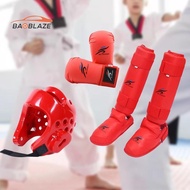 [Baoblaze] Taekwondo Sparring Gear Set with Shin Guards Footgear for Taekwondo Sparring
