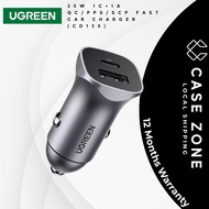 UGREEN UG-CD130-40858 CAR CHARGER PD 30W + SCP 22.5W USB TYPE A + C DUAL PORT FAST CHARGE CAR CHARGE