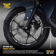 Cutting Sticker Rim Yamaha Lexi 155 Sticker Variation Rim Motorcycle Accessories Rim 14 inch reflect