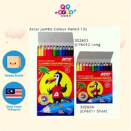 Astar Jumbo Colour Pencil Long/Short Pensil Warna School Supplies