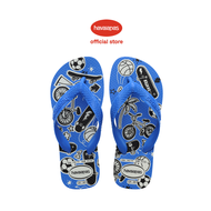 Havaianas Kids Athletic Flip Flops- White / Blue