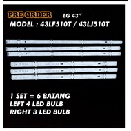 / 43LJ510T 43" 43LF510T BACKLIGHT LAMP LG 43 INCH LED TV Mla10 /  "