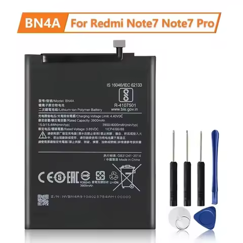 2025 Replacement Battery BN4A For Xiaomi Redmi Note7 Note 7 Pro M1901F7C Phone Batteries 4000mAh