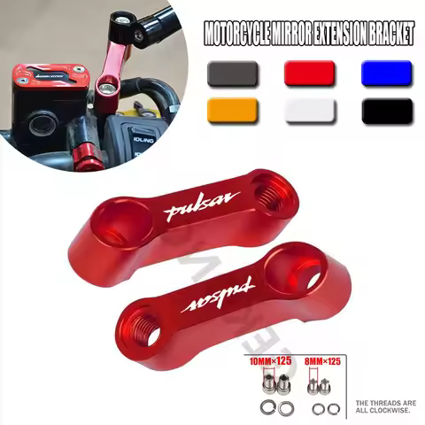 For Bajaj Dominar 400 Pulsar 200 NS 200 RS AS Moto Mirror Riser Spacers Extension Adapter Handlebar 