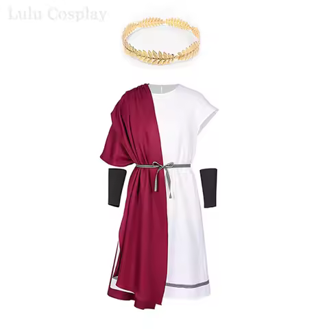 Greece Warrior Cosplay Costume Adult Roman Toga Laurel Wreath Men's Medieval Costume Halloween Carni
