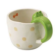 【現貨+預購】DECOLE(CONCOMBRE)：青蛙握柄造型馬克杯(尺寸:72×130×95mm)_免運。