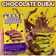 VIRAL Dubai Chocolate!! (100% Original) Dubai Chocolate Bar Crispy Pistachio/ Pistachio Khunafa Choc