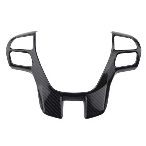 Carbon Fiber Steering Wheel Cover Trim Frame Decorator Sticker Car Accessories for Ford Ranger Evere