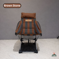 VERTICO เก้าอี้แคมป์ปิ้ง รุ่นพับได้ พร้อมพนักพิงสูงเก้าอี้แคมป์ดีไซน์สวย โดดเด่นด้วยลายทางวินเทจ