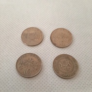 Uang Koin Singapura 10 Cent