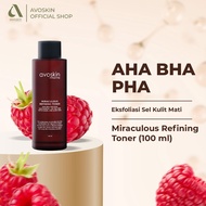 AVOSKIN AHA BHA PHA Miraculous Refining Toner (100 ml) Hydrating Toner Exfoliate Face Whitening