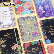 BACKOF Calendar 2026, Jan.2026 - Dec.2026 Agenda 2026 Planner, A5 Weekly and Monthly Monthly Tabs Co