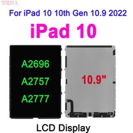 10.9" Original LCD For iPad 10 10.9 2022 A2696 A2757 A2777 10th Gen LCD Display For iPad 10 LCD Scre