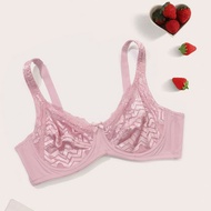 Parifairy Plus Size Bra for women big size bra with wire wave lace underwear 40C 42C 44C 46C-R208