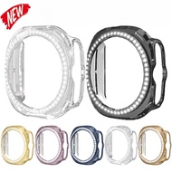 PC Hollow Case Cover For Galaxy Watch 9 8 7 Ultra 2024 2025 2026 Smart Watch Diamond Crystal Bumper 