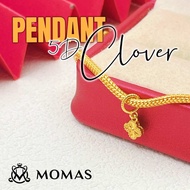 Loket Clover MIni Pendant Clover 5D 916 Momas Emas 916 Bajet Loket Bajet Clover Bajet 5D