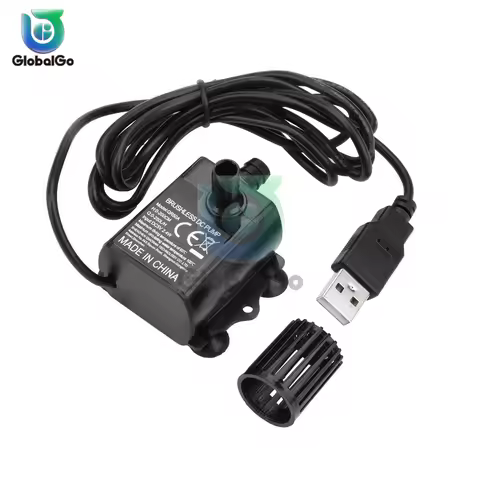 Brushless DC 5V USB Water Pump 2.4W 4.8W 250L/H/ 300L/H Pool Circulating Submersible Pump Water Pump