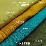 KATUN Rayon Viscose/Uniqlo Fabric 1 Meter - Plain Rayon Cotton Material Rayon Fabric Cotton Fabric