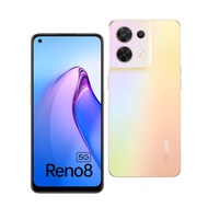 【官方福利機】OPPO Reno8 5G (8G/256G)晨曦金 贈鋼化玻璃貼 智慧型手機 福利品