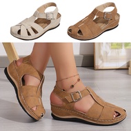 Sandals For Women With Heels Elegant Chunky Sandals Korean Style Closed Toe Ladies Gladiator Sandals