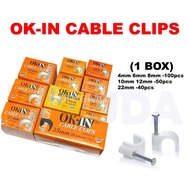 PVC Cable Clips 4mm / 6mm / 8mm / 10mm / 12mm / 22mm Pipe Clips / Wiring Pipe Clips