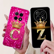 For Oppo F29 Pro 5G Case CPH2705 Silicone Cover Luxury Crown Letters Soft TPU Shockproof Bumper For 