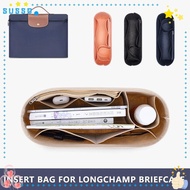 SUSSG 1Pcs Linner Bag, Storage Bags Felt Insert Bag,  Multi-Pocket Portable with Zipper Bag Organizer for Longchamp LE PLIAGE CLUB Briefcase S