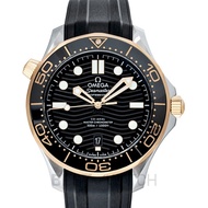 Omega Seamaster Diver 300 M Co-Axial Master Chronometer 42 mm Automatic Black Dial Yellow Gold Men s