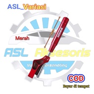 Shift Knob Ekstender Mobil Set Tuas Persneling Burn Tip Alumunium tuas kepala knop knob + tiang stik