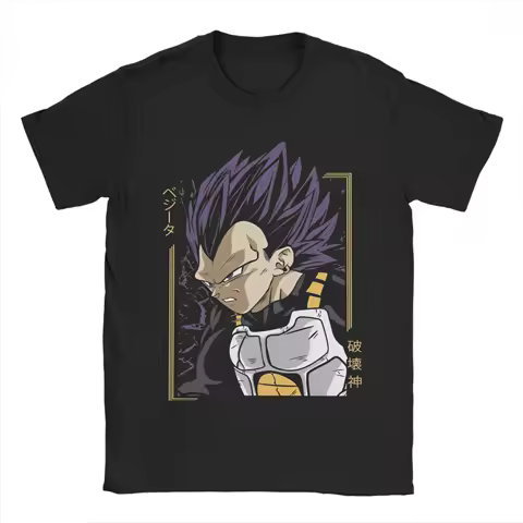 Casual DBZ Anime Vegeta Ultra Ego Anime T-Shirt For Men Women O-neck Short Sleeve Tops 100%Cotton Su