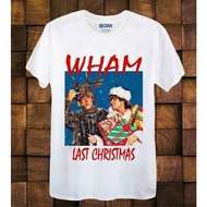 คอลูกเรือเสื้อยืดคอกลมเสื้อยืด พิมพ์ลาย Wham Last Christmas สไตล์วินเทจ สําหรับผู้ชายผ้าฝ้ายแท้S-5XL