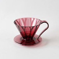 【新品】日本CAFEC Tritan 花瓣濾杯(清澈紅)-共兩款