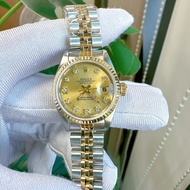 Rolex Rolex Ladies Watch Log Type 18K Gold Stainless Steel Mechanical Back Diamond Watch Rolex