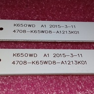 (RBL26) PHILIPS 65PFA4350S/98 65INCI LED TV LED BACKLIGHT K650WD 4708-K65WD8-A1213K01 / 4708-K65WD7-