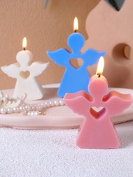 愛心天使矽膠模具蠟燭樹脂混凝土製模具製作肥皂模具手工藝禮品家居裝飾