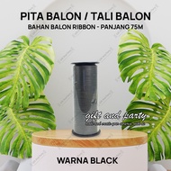 HITAM Black Balloon Ribbon / Ribbon Ribbon / Helium Ribbon / Decorative Ribbon / Ribbon
