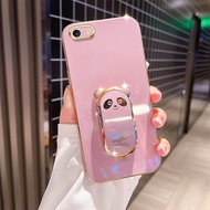 Precise Camera Phone Case for OPPO A83 A59 F1S A39 A57 2016 F3 Lite A37 F7 A3 F5 A79 with Luxury Plating Ice Shield Panda Mobile Phone Holder