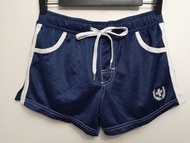 #包智能櫃 andrew christian man navy blue mesh swimming beach surfing sports elastic waist shorts 男裝深藍色游水