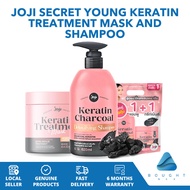 Joji Secret Young Keratin Treatment Mask 300g and Shampoo 620ml Transformative Nourishing Hair Care Silky Smoothness