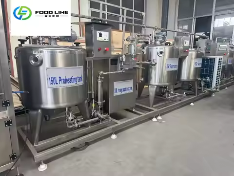 Customize CE-Certified 300L/H High Bearing Motor Pump Yogurt Pasteurized Milk Processing Line Cheese
