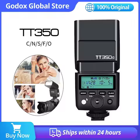 Godox Mini Speedlite TT350C TT350N TT350S TT350F TT350O TT350P Camera Flash TTL HSS for Canon Nikon 