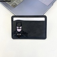 SUNSHINE Driver License Cover, PU Leather Hollow Out Batman ID Card Holder, Funny Waterproof Cartoon