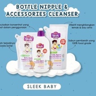 Sleek Bottle Nipple &amp; Baby Accessories Cleanser Contents 450ml (POUCH) / Dishwashing Soap / Duckku