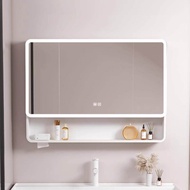 Honeycomb Aluminum Arc Bathroom Mirror Cabinet Lighting Toilet Wall-Mounted Mirror with Dressing Mir